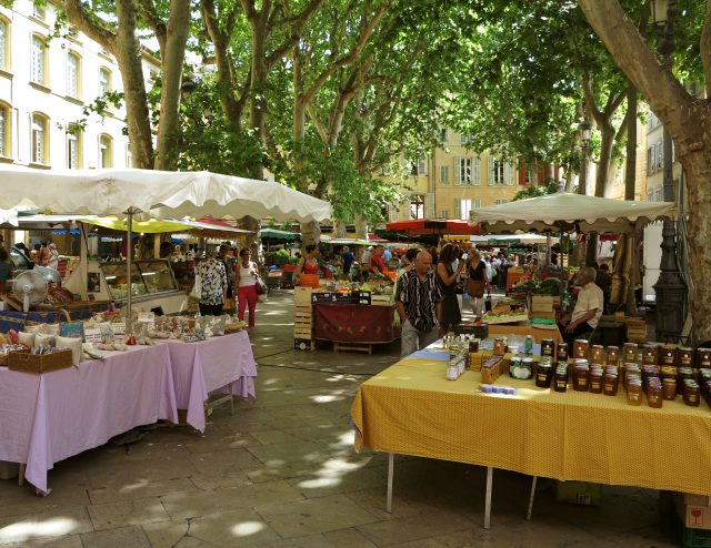 Photo du marché à aix en provence