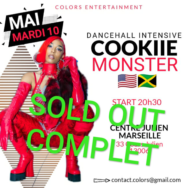 Aline Colors et Cookie Monster événement
